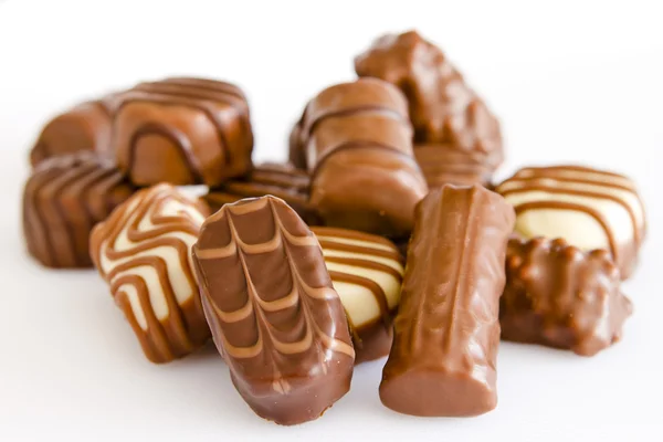 チョコレートのお菓子の盛り合わせ ロイヤリティフリーのストック画像