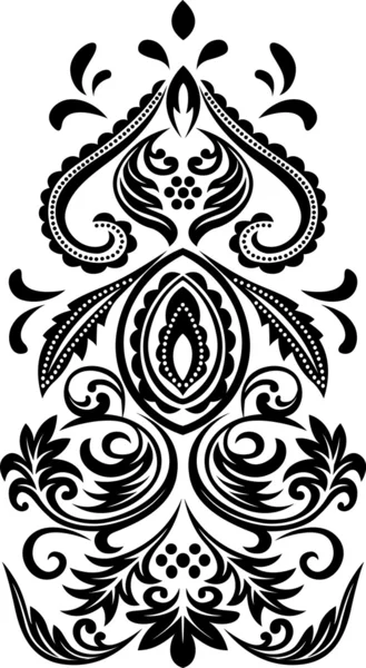 Floral scroll patroon — Stockvector