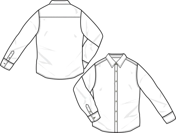 Boy and men formal shirts — Stock Vector