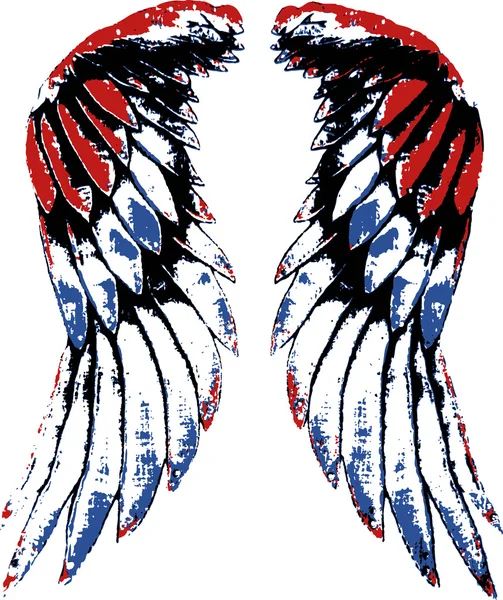 Bird wing illustration — Stock Vector