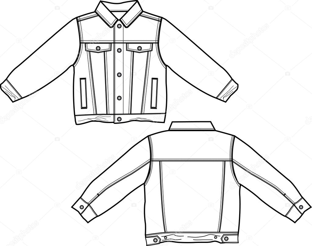 Boy denim jacket Stock Vector Image by ©damidnight #10249708