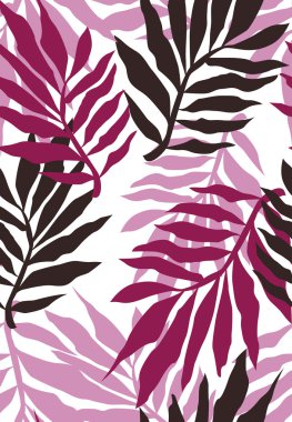 Seamless plant wallpaper pattern clipart