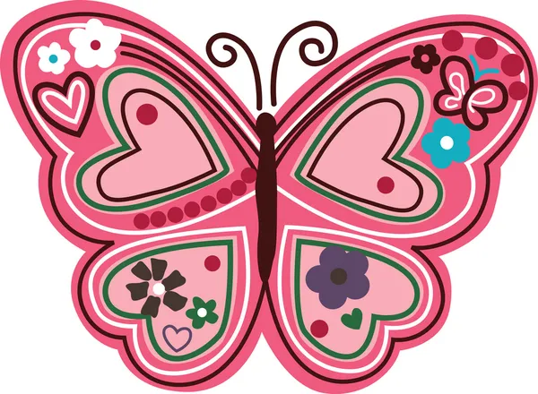 Caricatura de mariposa — Archivo Imágenes Vectoriales