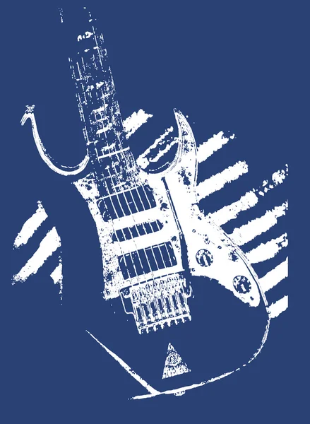 Illustrazione chitarra musicale — Vettoriale Stock