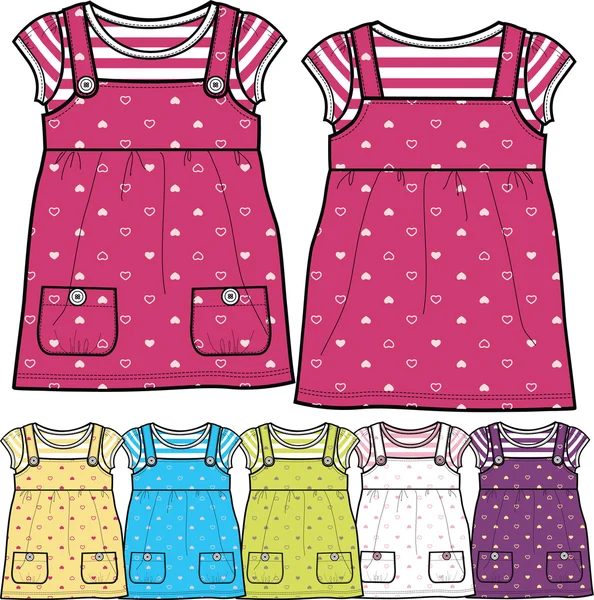 Baby girl dress — Stock Vector