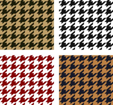 Seamless houndstooth pattern clipart