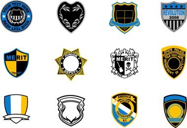 Emblem badge symbol design clipart