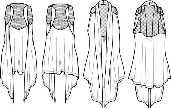 Женская модная жилетка — стоковый вектор