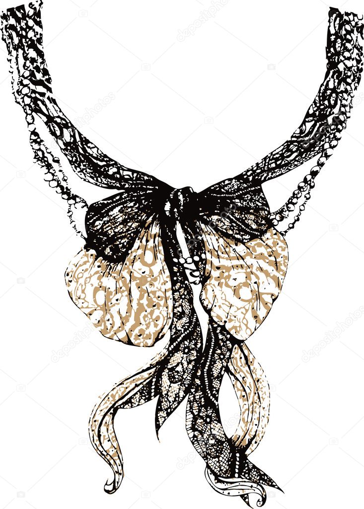 Decorative lace bow