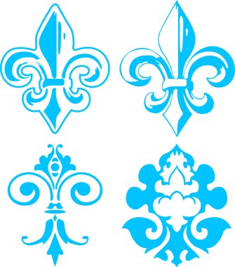 Fleur de lis design clipart