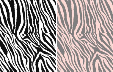 Repeated seamless zebra pattern clipart