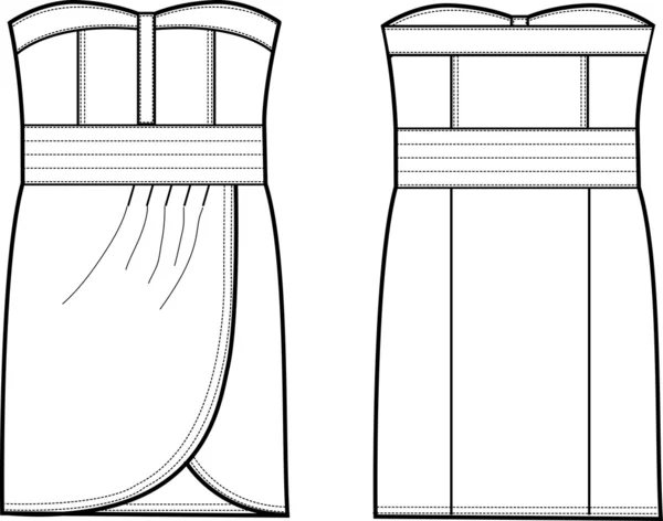Dame robe formelle — Image vectorielle