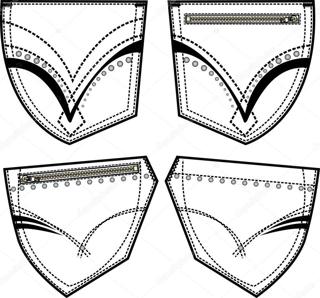 mens jeans back pocket embroidery designs