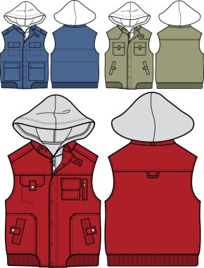 Boy jackets clipart