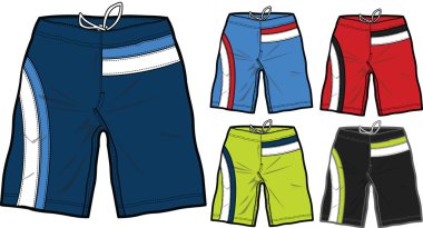 Men boardshorts clipart