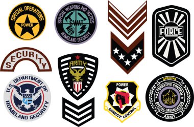 Classic emblem badge shield clipart