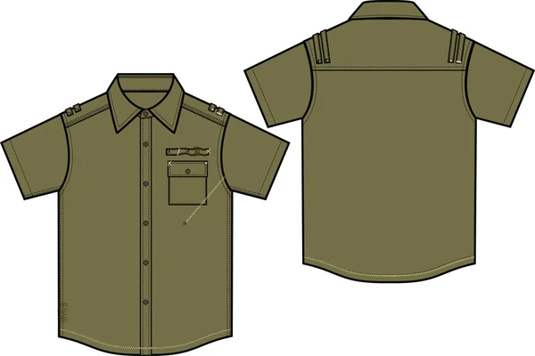 Chemises de mode de base masculine — Image vectorielle