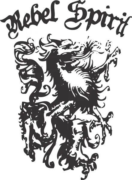 Klasické griffin heraldický symbol — Stockový vektor