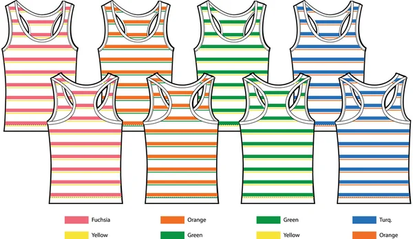 Damer basic linnen ritning — Stock vektor