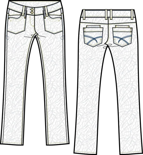 Jeans Lady skinny denim — Image vectorielle