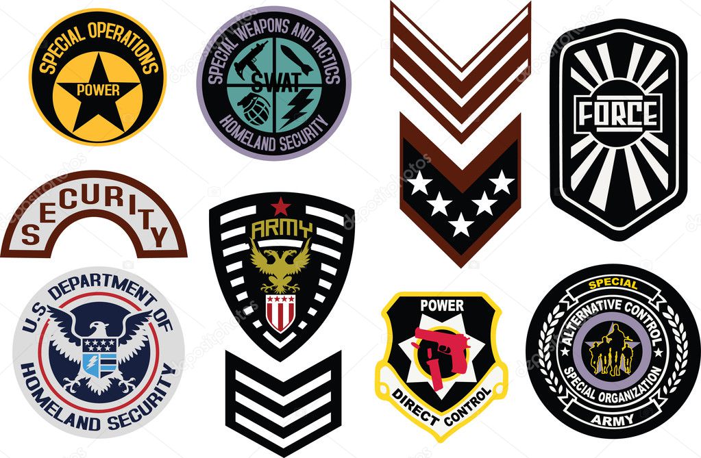 Classic emblem badge shield