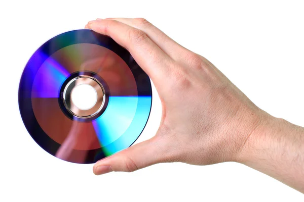 Hand holding disc — Stock Photo, Image