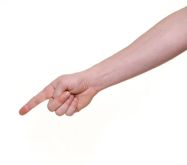 Apuntando la mano — Foto de Stock
