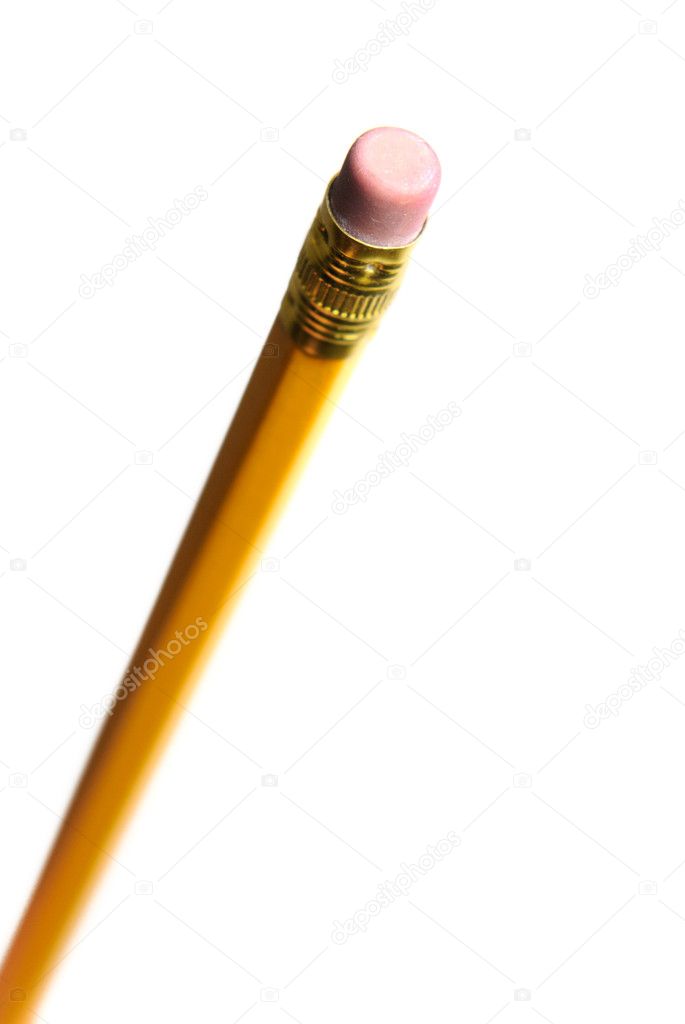 Pencil top with eraser