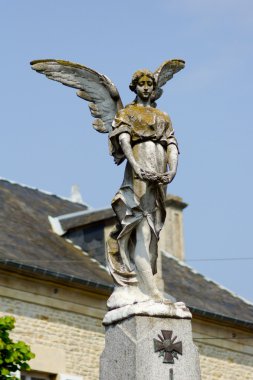 Sculpture of angel, France clipart