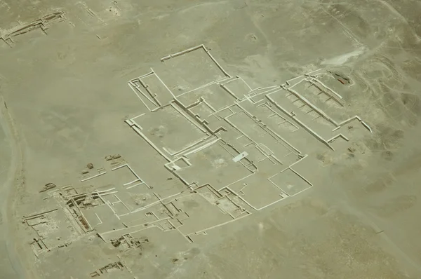在纳斯卡沙漠废墟ερείπια στην έρημο nazca — Φωτογραφία Αρχείου