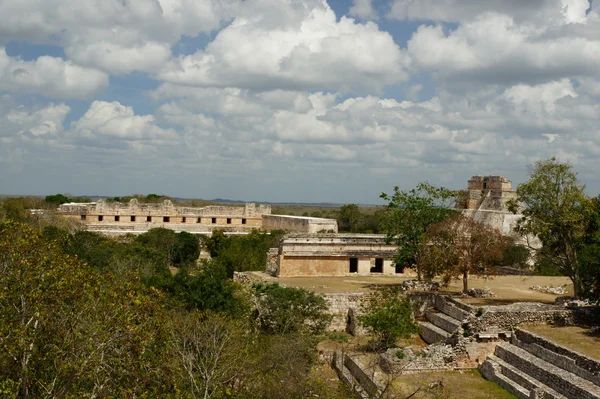 Maya piramide in Mexico Rechtenvrije Stockafbeeldingen