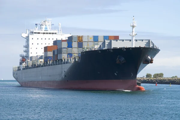 stock image Container Ship Coming Into Port