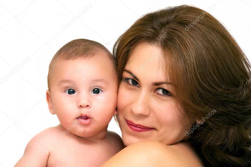 Mother with here cute child