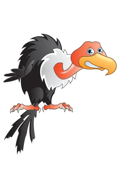 Avvoltoio cartone animato — Vettoriale Stock
