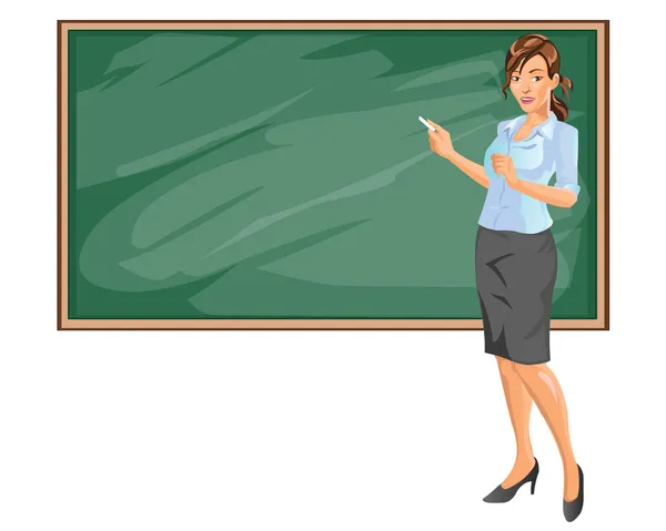 Kvinnlig lärare — Stock vektor