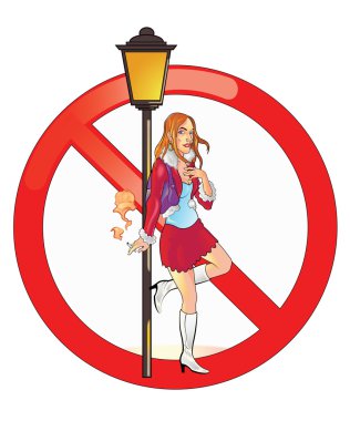 No Prostitution Sign clipart