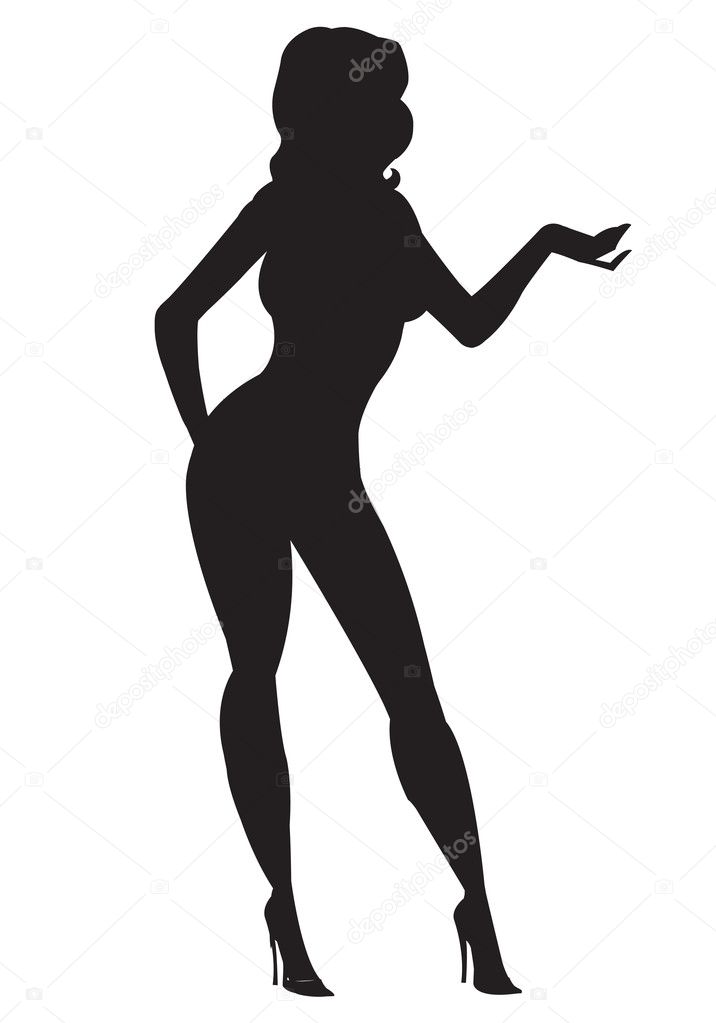Silhouette of Sexy Girl