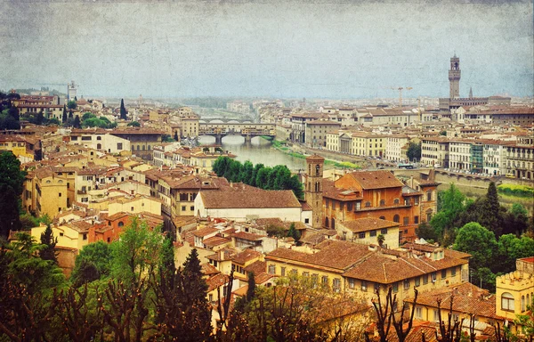Florenz Vintage Postkarte — Stockfoto
