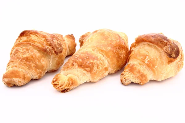 Croissants op een witte achtergrond — Stockfoto