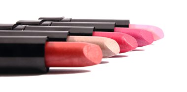 Lipsticks in a white background clipart