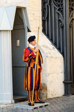 The Swiss Guards of Vatican, Italy clipart