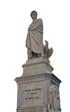 Statue of Dante clipart