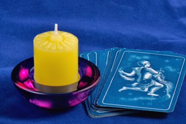 Tarot And Candle clipart
