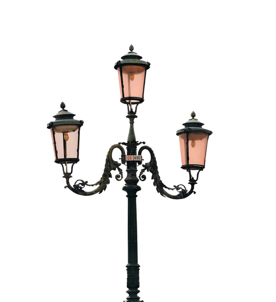 Pouliční lampa v Benátkách — Stock fotografie