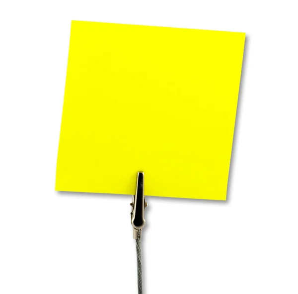 Yellow Note — Stock Photo, Image
