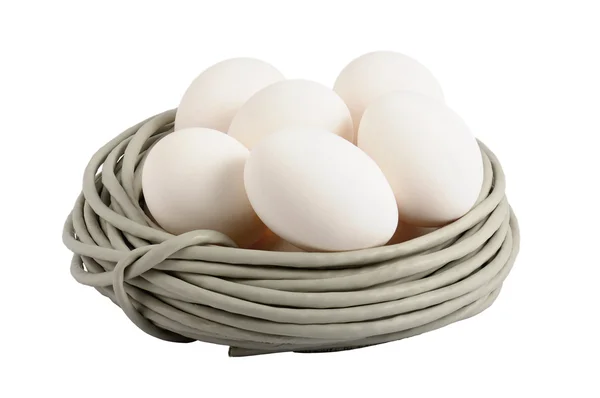Nest ägg — Stockfoto