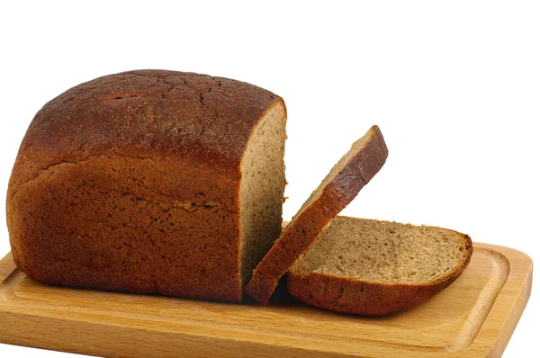 Pão na tábua de corte — Fotografia de Stock