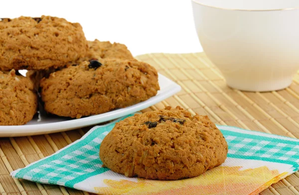 Oatmeal Cookies And Cup Of Tea — Stock Photo, Image