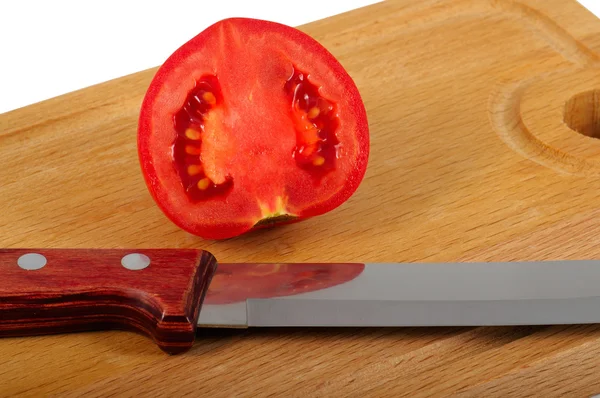 Voorbereiding tomaat — Stockfoto