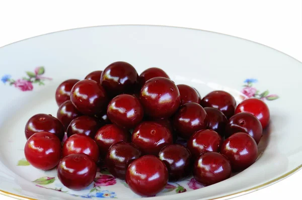 Juicy Cherries Lay On a Plat — Stock Photo, Image